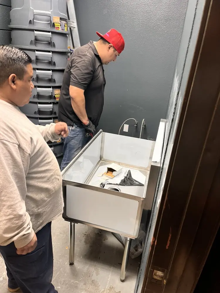 Commercial plumbing and sink installation in Brewster